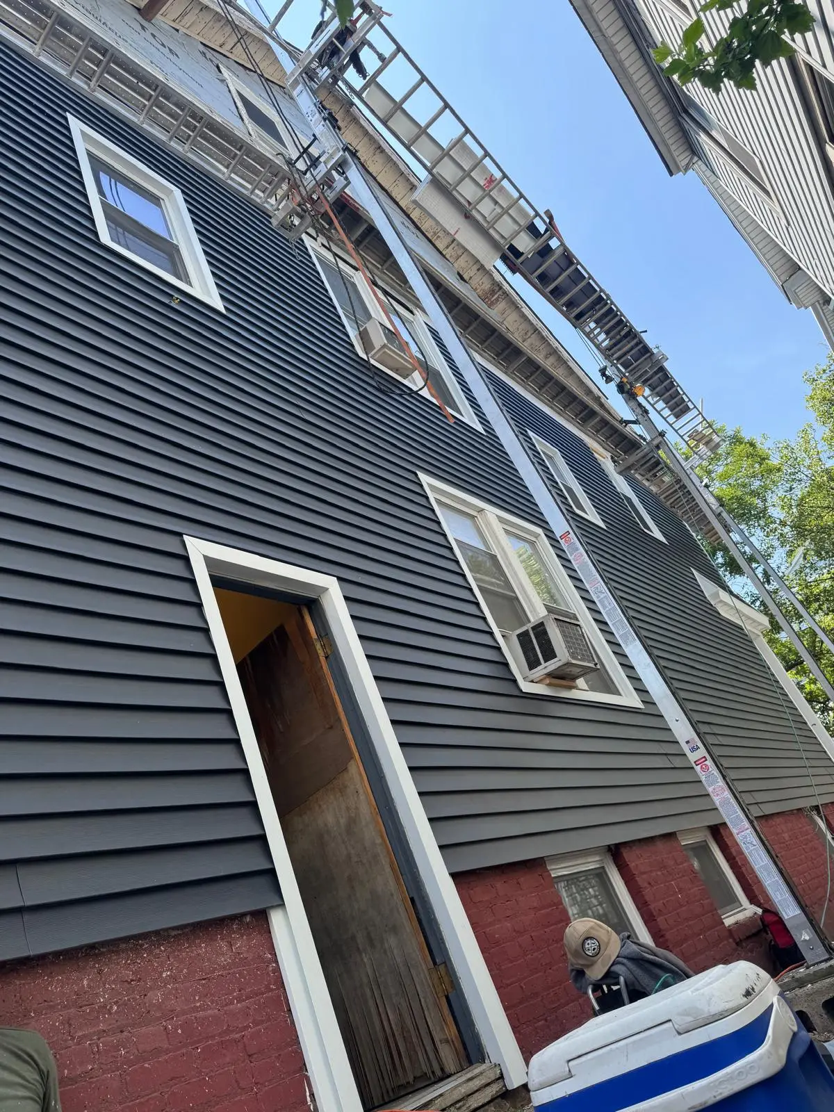 New siding installed on a New Jersey home