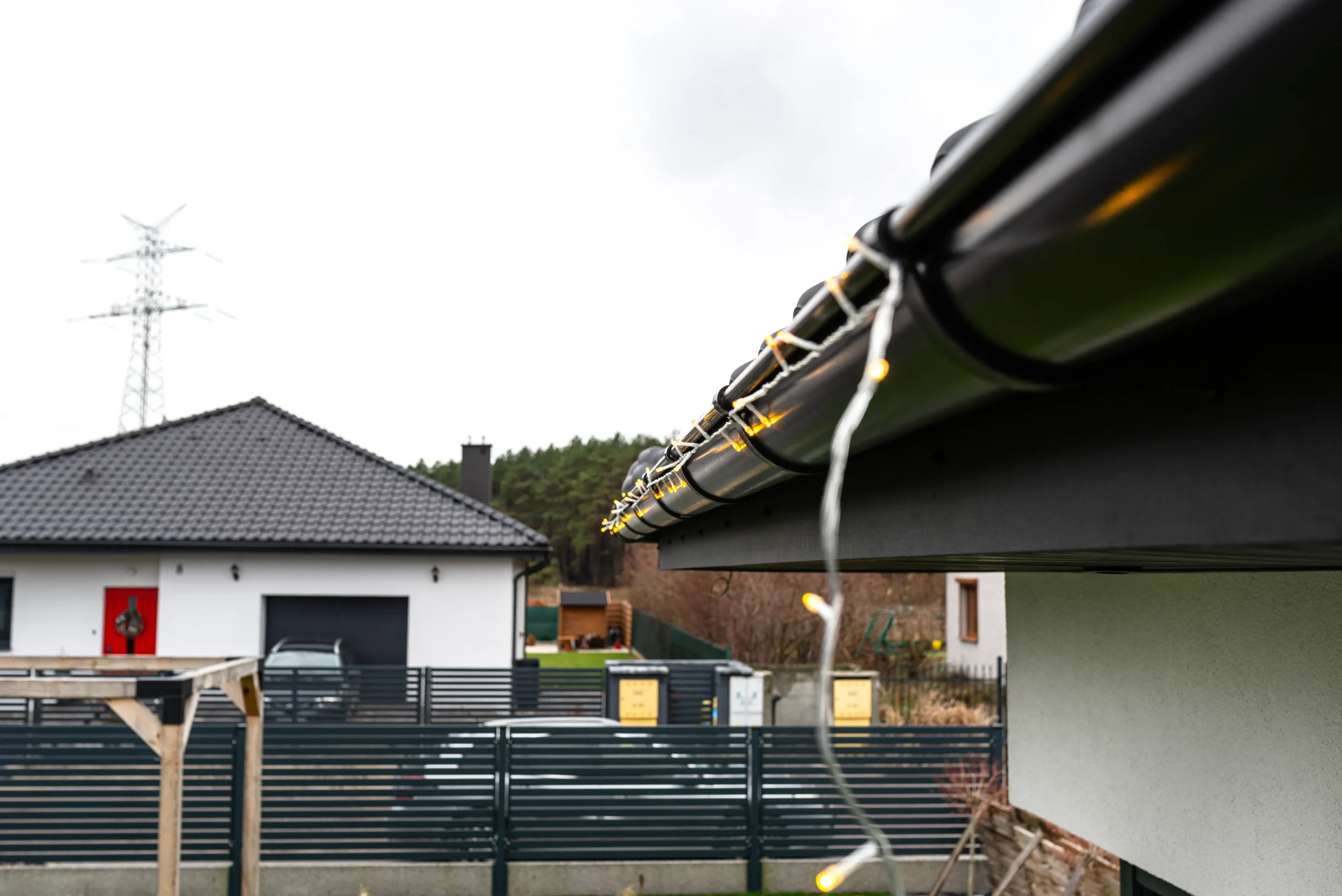 New gutters installed on a New Jersey home